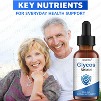 Complément alimentaire liquide oral Glycose Shield pour adultes, santé métabolique cellulaire, 60 ml, formule naturelle, soutien sanguin, racine de maca