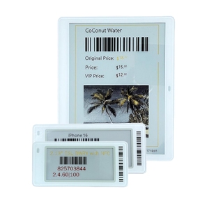 Etiqueta de precio electrónica de supermercado ultrafina negra de 5,8 pulgadas, soluciones Esl para venta al por menor, etiqueta de precio Digital Wifi inalámbrica Epaper de fábrica - Product Image 1