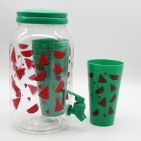 Ensemble de carafes transparentes en PET à pression, 38L, 5 pièces, avec tasses, design moderne, idéal pour le bureau et l'extérieur – Vente directe usine
