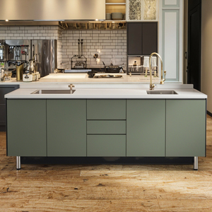 Cao cấp thép không gỉ bếp đảo chìm chống vân tay lớp phủ hiện đại backsplash Ngăn kéo trượt cho nhà ăn nhà hàng - Product Image 2