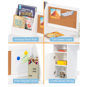 <span class=keywords><strong>Bureau</strong></span> d'étude en bois pour enfants et chaise Table d'école pour enfants avec huche pour ensemble d'étude d'étudiant de 3 à 8 <span class=keywords><strong>ans</strong></span> - Product Image 3