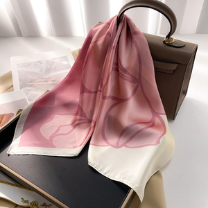 Factory WJ1026-347 Supply <strong>Women</strong> 68X68 Fashion Digital Print Custom Design Chiffon <strong>Scarf</strong> for <strong>Women</strong> <strong>Silk</strong> <strong>Scarf</strong> Shawls - Product Image 3