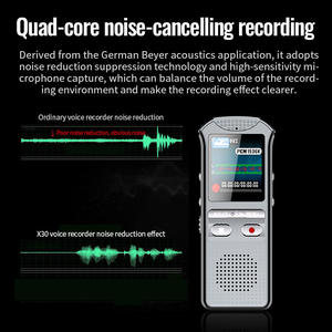 Grabadora de Voz Profesional de 4 GB al por Mayor, Grabación con un Solo Botón, Dispositivo de Grabación de Audio con Cancelación de Ruido - Product Image 4