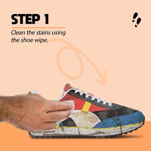 น้ำยาทำความสะอาดรองเท้า Shoe Mistri 2 แผ่นเช็ด พร้อมสารฟื้นฟูจากธรรมชาติ สำหรับหนังกลับ หนังนูบัค ผ้าตาข่าย ผ้าถัก ชุดดูแลรองเท้า ทำความสะอาดแบบไม่ใช้น้ำ - Product Image 6