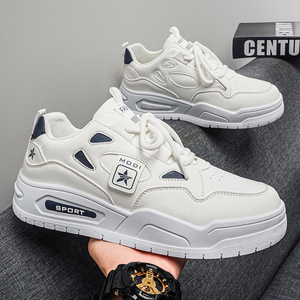 Baskets décontractées pour hommes de haute qualité, style chunky, rehaussantes, plates, pour le skateboard, pour jeunes étudiants, chaussures de sport et de marche. - Product Image 4