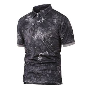 เสื้อยืดทหารลายพราง DFT103 สำหรับผู้ชาย เสื้อยืดแขนสั้นแบบมีปก แห้งเร็ว เหมาะสำหรับกิจกรรมกลางแจ้ง - Product Image 4