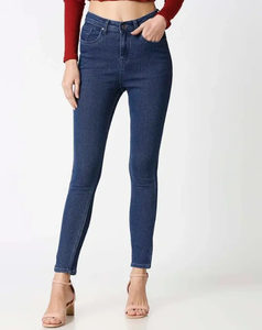 Jeans lavable pour femmes de style décontracté grande taille à séchage rapide de meilleure qualité pantalon en denim confortable et à la mode pour femmes - Product Image 5