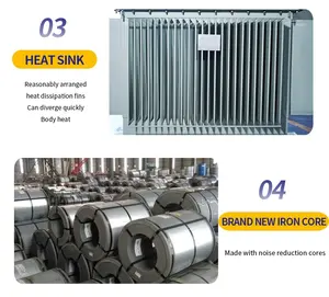 Máy biến áp phân phối điện ngâm dầu 100kva 125kva 160kva 2000kva 250kva 315kva 400kva S11