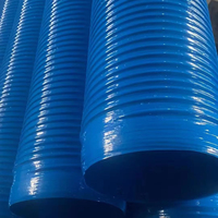 Tuyau flexible en PVC ondulé de 20 mm à 300 mm - Tuyau d'évacuation industriel pour ventilation, égouts et aspiration - Service de découpe - Longueur personnalisée disponible