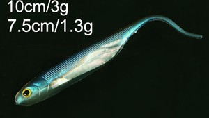 3 pollici 4 pollici in azione PVC silicone esche da pesca realistico di <span class=keywords><strong>pesce</strong></span> di plastica - Product Image 2
