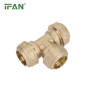 IFAN Hot Bán 20-63 Mét <span class=keywords><strong>Brass</strong></span> nén phù hợp ổ cắm khuỷu tay khớp nối tất cả các loại PE <span class=keywords><strong>Brass</strong></span> phụ kiện - Product Image 4