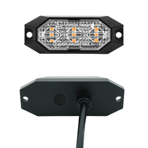 12-12V DC khẩn cấp xe ô tô 3 <span class=keywords><strong>LED</strong></span> ánh sáng đèn flash hổ phách xe tải Strobe <span class=keywords><strong>LED</strong></span> nhấp nháy đèn cảnh báo - Product Image 1