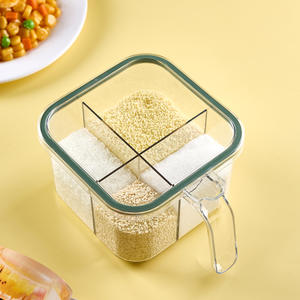 Clear Airtight <b>Spice</b> <b>Jar</b> With Clip Lid M Size For Solid Seasonings Kitchen <b>Storage</b> Container - Product Image 3