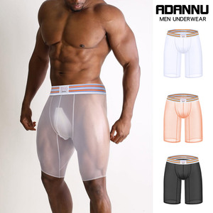Boxers pour hommes en maille transparente ultra-fine, caleçons en nylon respirants à séchage rapide, sous-vêtements <span class=keywords><strong>de</strong></span> sport pour la plage et la natation - Product Image 1