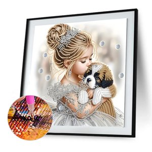 Di alta qualità DIY 30x30cm angelo bambino decorazione per <span class=keywords><strong>camera</strong></span> da letto pittura a diamante a forma speciale 5D acrilico stile americano pittura a diamante - Product Image 1