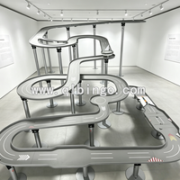 Jeu de course de billes en marbre personnalisé pour intérieur, taille moyenne, avec parcours d'obstacles et rallye de combat 2,5*4M