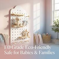 Étagère de rangement murale en bois, organisateur de penderie, taille personnalisée, présentoir pour atelier domestique, forme nuage