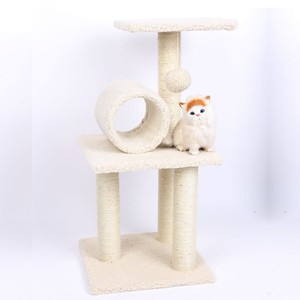Árbol rascador para gatos único, grande y resistente, con poste de rascado en forma de tronco - Product Image 4