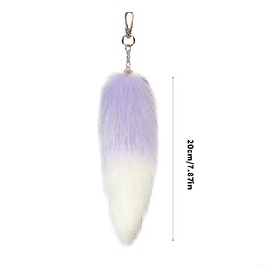 พวงกุญแจหางจิ้งจอกขนฟู20ซม. แฟชั่น - Product Image 6