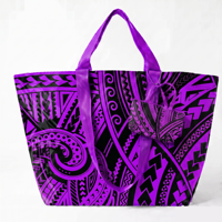 Sacs tissés en PP recyclables personnalisés avec des motifs de style Hawaï et Polynésie française