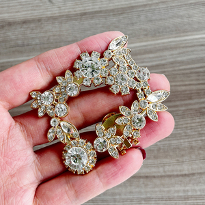 Shining Bling Detachable Crystal Rhinestone Glass Alloy Metal <strong>Shoe</strong> <strong>Decoration</strong> Buckle <strong>Clip</strong> Charm <strong>for</strong> Wedding High Heel <strong>Shoes</strong> - Product Image 5