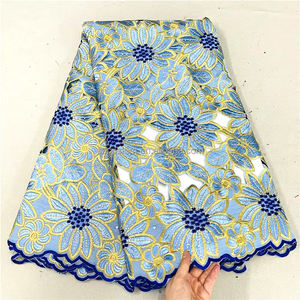 Fil écologique coton suisse <span class=keywords><strong>Filtex</strong></span> tissu de dentelle polonaise broderie vert émeraude - Product Image 6