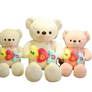 80/100/100/140/160cm Link Brand Stuffed Animals Sweet Heart Red Soft Happy Valentine's Day Plush Teddy Bear Gifts For Girls