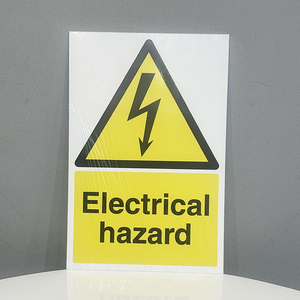Fabrika fiyat toptan plastik PVC elektrik tehlike emniyet uyarı işareti - Product Image 1