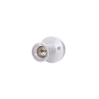 Douille de lampe ronde E27 pour usage domestique, en PP blanc, 6A, douille d'ampoule 250V, accessoires de lustre