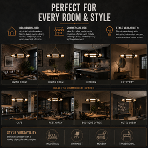 Lampadario a sospensione LED di design XZ Retro Island Luxury Nordic in ottone industriale con anello, per soffitti alti, ideale per cucina - Product Image 4