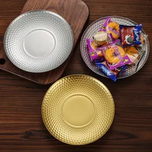 ถาดเค้กขนมหวานจานผลไม้2ชั้นทำจากสเตนเลส304แบบย้อนยุค1ชิ้น - Product Image 3