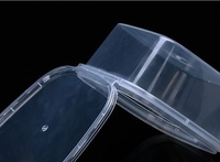 Boîte à sauce et condiments en plastique 10,5*10,5*5 cm - Contenant alimentaire à emporter recyclable avec design hermétique