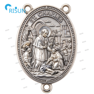 Collar con Colgante <span class=keywords><strong>de</strong></span> San Carlos <span class=keywords><strong>de</strong></span> Borromeo, Medalla Personalizada <span class=keywords><strong>de</strong></span> San Carlos <span class=keywords><strong>de</strong></span> Borromeo, Centro <span class=keywords><strong>de</strong></span> Rosario Católico Religioso - Product Image 5