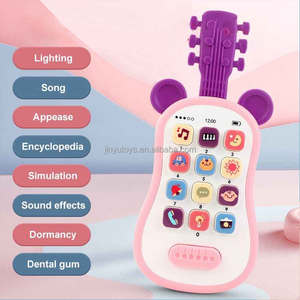 Nouveaux jouets de dentition en silicone <span class=keywords><strong>pour</strong></span> enfants <span class=keywords><strong>pour</strong></span> bébés <span class=keywords><strong>jouet</strong></span> de mitaines guitare Silicone Simulation téléphone anneau de dentition <span class=keywords><strong>Smartphone</strong></span> bébé jouets éducatifs - Product Image 3
