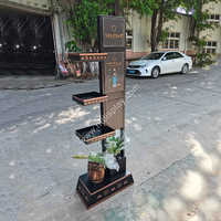 Étagère de présentation en métal pour magasin de détail, 3 niveaux, pour bières, boissons, spiritueux, whisky, vodka, vin
