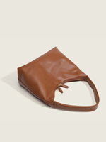 Sac Hobo en Cuir PU Souple de Haute Qualité pour Femme, Grand Sac Fourre-Tout Vintage à Bandoulière avec Fermeture Éclair, Sac à Main Tendance Porté Épaule ou Croisé