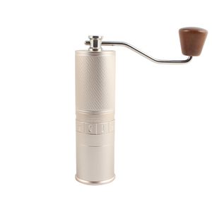 Moulin à café manuel ergonomique en acier inoxydable avec réglage externe de la grosseur, idéal pour l'espresso - Product Image 1