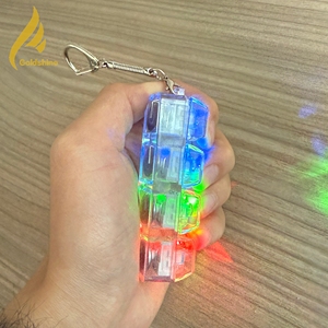 Llavero LED de Juguete para Aliviar el Estrés, Botón Sensorial DIY, Llavero con Teclado, Anillo para Llaves, Teclado de Dedos, Tapas de Teclado de Juguete - Product Image 4