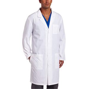 Camice da laboratorio in tessuto bianco personalizzato <span class=keywords><strong>per</strong></span> <span class=keywords><strong>medici</strong></span> manica lunga abbigliamento sperimentale invernale uniformi ospedaliere - Product Image 3