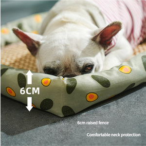 Summer XL Eco-Friendly Cooling Ice Mat Estampado de lino Esponja Floor <span class=keywords><strong>Bed</strong></span> Mat para perros pequeños Gatos Pet Cojín para dormir - Product Image 3