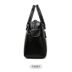 Sac fourre-tout décontracté de luxe pour femme LEMON KOKO en cuir PU avec fermeture éclair, imperméable, grande capacité, design tendance - Product Image 4