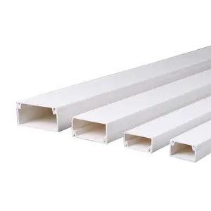 Quality Assurance Heat Resistant White Cable Trunking Management Plastic PVC Cable Tray