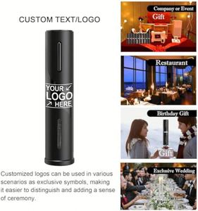 Custom logo Automatic Wine Bottle Opener <b>Set</b> USB Rechargeable Electric Stainless Steel Bottle Opener Promotional <b>Gifts</b> - Product Image 5