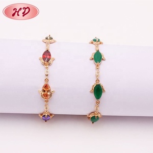 Nouveau Bracelet en Zircon de Design Tendance 2018, Bijoux en Or 18K pour Femmes et Filles, Vente en Gros - Product Image 6