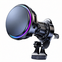 Eway 2026 Nouveau Chargeur de Voiture Magnétique Sans Fil Professionnel 10W Type-C avec Refroidissement Semi-conducteur et Lumières RGB Fluides à 360°