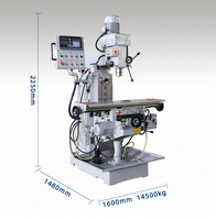 Vente chaude ZX6350D Fraiseuse et perceuse manuelle Table élévatrice verticale et horizontale robuste pour une utilisation générale
