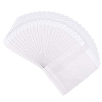 Petits sacs plats blancs en papier ciré Glassine à dessus ouvert Sacs de friandises Timbre Carte de visite Papel Glassine avec rabats non gommés
