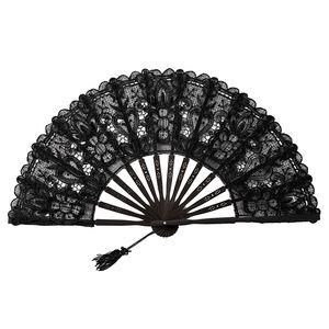 Abanico <span class=keywords><strong>de</strong></span> Mano Chino Bordado en Blanco <span class=keywords><strong>para</strong></span> Baile, Fiesta, Boda, <span class=keywords><strong>de</strong></span> Bambú Plegable con <span class=keywords><strong>Encaje</strong></span>, Regalo Artesanal Retro, Abanico <span class=keywords><strong>de</strong></span> Novia, Decoración del Hogar - Product Image 2