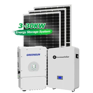 Toptan fiyat 10kw ev hibrid güneş sistemi 6kw 8kw kiti komple güneş enerjisi sistemi 15kw 20kw