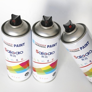 יצרן SAIGAO צבע רב צבעוני תרסיס כרום לפלדת אל חלד 450ML שחור לבן אפור אדום צבע ספריי גרפיטי